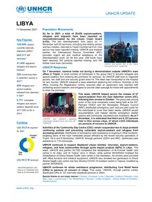 UNHCR Update Libya (11 November 2021) [EN/AR]